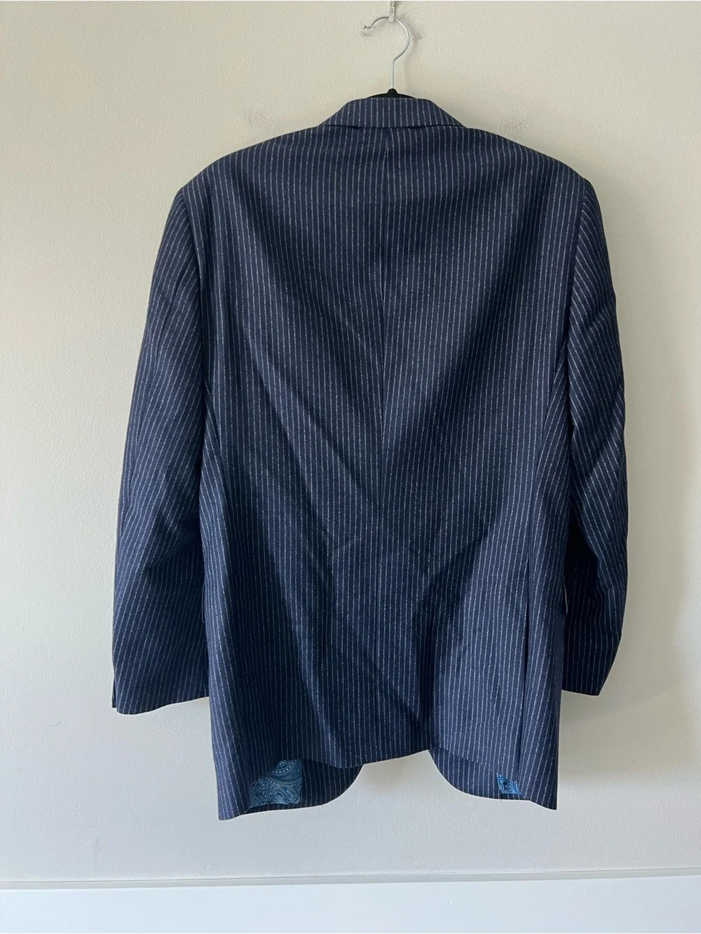 Carl Sterr Loro Piana Cashmere Wool Navy Pinstripe Sport Coat Blazer 38R